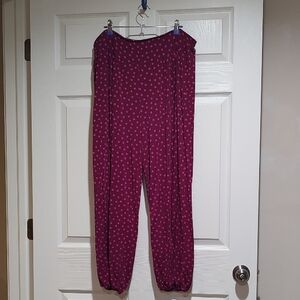 Gudrun Sjoden Purple Polka Dot Joggers